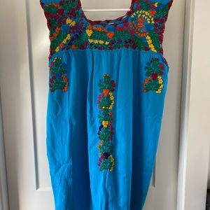 Hand embroidered Oaxacan dress
